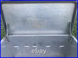 Vintage Kampkold Aluminum Ice Chest Cooler No Shelf 22.5 x 13.5 x 14