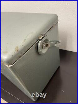 Vintage Kampkold Kamp Lite Kampkook Aluminum Ice Chest Cooler with Removable Shelf