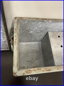 Vintage Kampkold Kamp Lite Kampkook Aluminum Ice Chest Cooler with Removable Shelf
