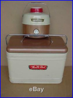 Vintage Knapp Monarch Therm-a-chest Cooler Ice Chest With Water Jug