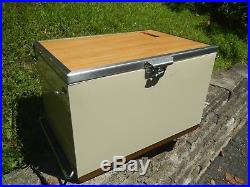 Vintage Large Coleman Convertible Upright Ice Chest Box Cooler Refrigerator