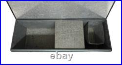 Vintage Large Early Preway Camping Metal Cooler / Ice Box Wisconsin Rapids USA