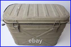Vintage Lasko Metal Product 1971 US Army Military Cooler Chest