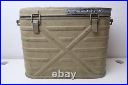 Vintage Lasko Metal Product 1971 US Army Military Cooler Chest
