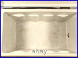 Vintage Latch Coleman Steel Metal Cooler Box Ice Chest Blue Made In USA