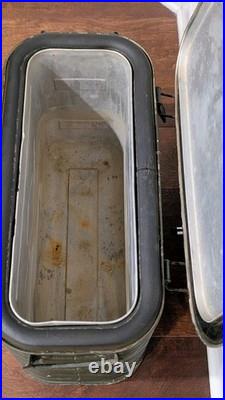 Vintage Mermite Military Food Cooler Hot/Cold 1955 Metal Monarch Green Korea