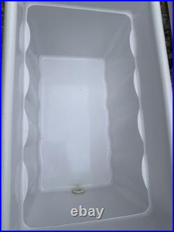 Vintage Metal 23 Coleman Cooler Butternut & Brown with Drain Openers