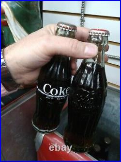 Vintage Metal Coca Cola Cooler Bottle Opener Pop Coke 1950s Tray Insert + Bottle