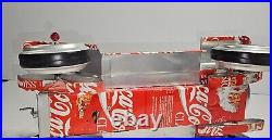 Vintage Metal Coca-Cola Cooler, Ice Chest, Opener, Action Mfg. Coke With Music Car