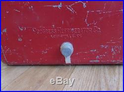 Vintage Metal Coca-Cola Cooler Metal Tray Wooden Shelf All Original #1918