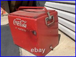 Vintage Metal Coca-Cola? Soda Bottles Ice Chest Cooler Authentic! Fresh Find