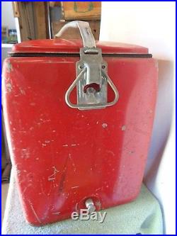 Vintage Metal Coca-cola In Bottles Cooler With Opener