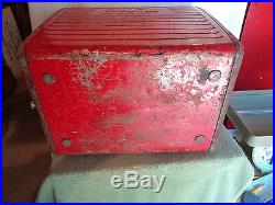 Vintage Metal Coca-cola In Bottles Cooler With Opener