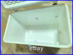 Vintage Metal Coleman Red Diamond Logo Cooler Ice Chest Patents Pending USA Vintage Metal Coleman Red Diamond Logo Cooler Ice Chest Patents Pending USA
