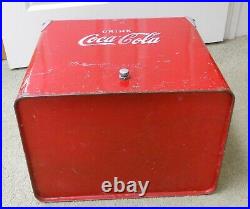 Vintage Metal Drink Coca Cola Cooler