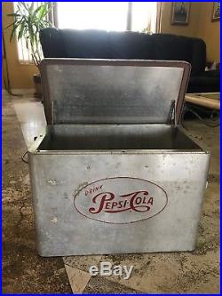 Vintage Metal Pepsi Cola Cooler