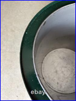 Vintage Metal Round Cooler Ice Chest Refriger-all Retro