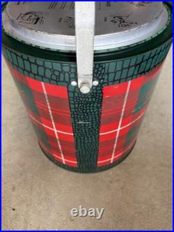 Vintage Metal Round Cooler Ice Chest Refriger-all Retro
