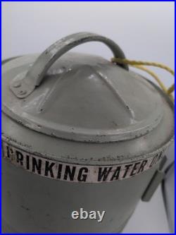 Vintage Military Style Green 1940s Galvanized Water Cooler Railroad Antique 3g Vintage Military Style Green 1940s Galvanized Water Cooler Railroad Antique 3g