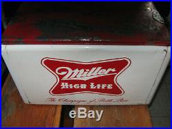 Vintage Miller High Life Beer Metal Cooler