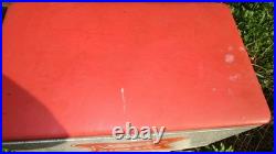 Vintage Miller High Life Beer Padded Ice Chest Metal Aluminum Cooler