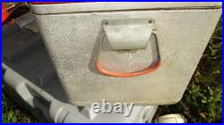 Vintage Miller High Life Beer Padded Ice Chest Metal Aluminum Cooler