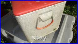 Vintage Miller High Life Beer Padded Ice Chest Metal Aluminum Cooler