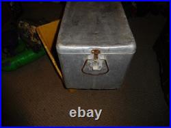 Vintage Miller High Life Cronstroms Beer Ice Chest Metal Aluminum Cooler