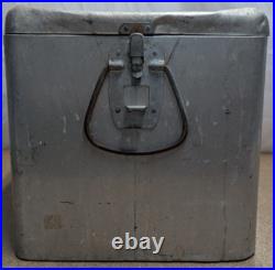 Vintage Miller High Life Cronstroms Beer Ice Chest Metal Aluminum Cooler