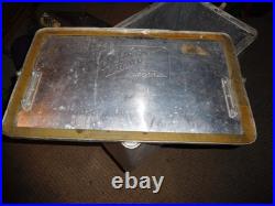 Vintage Miller High Life Cronstroms Beer Ice Chest Metal Aluminum Cooler