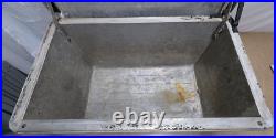 Vintage Miller High Life Cronstroms Beer Ice Chest Metal Aluminum Cooler