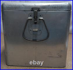 Vintage Miller High Life Cronstroms Beer Ice Chest Metal Aluminum Cooler
