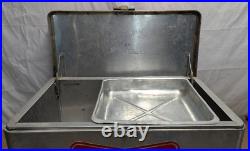Vintage Miller High Life Cronstroms Beer Padded Ice Chest Metal Aluminum Cooler