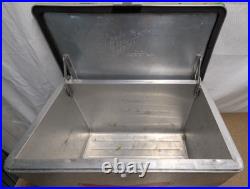 Vintage Miller High Life Cronstroms Beer Padded Ice Chest Metal Aluminum Cooler