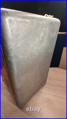 Vintage Miller High Life Cronstroms Beer Padded Ice Chest Metal Aluminum Cooler