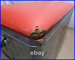Vintage Miller High Life Cronstroms Beer Padded Ice Chest Metal Aluminum Cooler