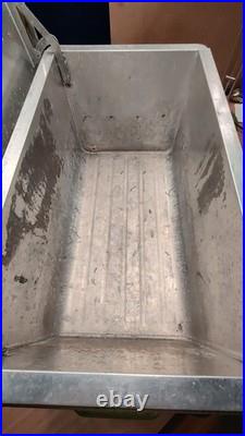 Vintage Miller High Life Cronstroms Beer Padded Ice Chest Metal Aluminum Cooler