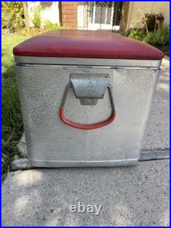 Vintage Miller High Life Metal Aluminum Padded Top Cooler Cronstrom's