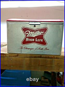 Vintage Miller High Life Metal Beer Cooler
