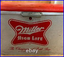 Vintage Miller High Life Metal Beer Cooler