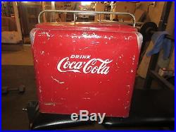 Vintage, Old, Coca Cola Cooler, Coke, unrestored Metal
