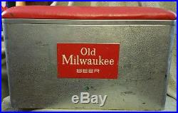 Vintage Old Milwaukee Metal Cooler Beer Collectible Memorabilia Rare