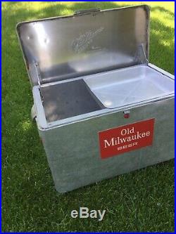 Vintage Old Milwukee Beer Cooler, Metal, Cronstroms Minneapolis, Bear Ad