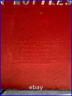 Vintage Original Coca Cola Metal Cooler Acton MFG Co. 1950 1960's