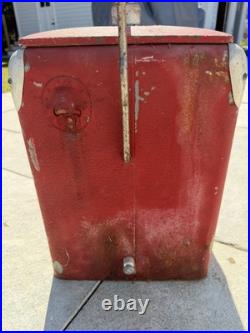 Vintage Original Coca Cola Metal Cooler Acton MFG Co. 1950 1960's