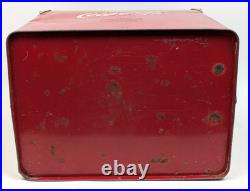 Vintage Original Coca Cola Metal Cooler Acton MFG Co. 1950 1960's Red Metal