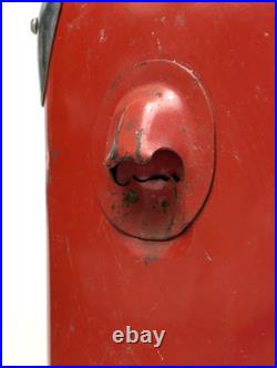 Vintage Original Coca Cola Metal Cooler Acton MFG Co. 1950 1960's Red Metal