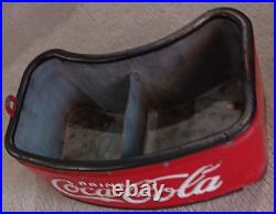 Vintage Original Embossed Coca-Cola Stadium Vendor Ball Park Cooler Metal RARE