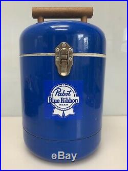 Vintage Pabst Blue Ribbon Advertising Metal Beer Cooler withStyrofoam Liner
