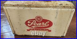 Vintage Pearl Lager Beer Metal Cooler / Ice Chest The Gem of Fine Beers